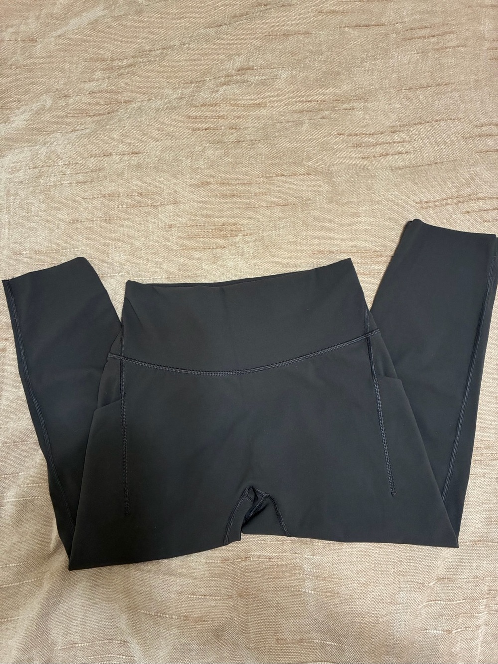 Heathyoga Charcoal Gray High Waist Leggings w/ Pockets Size Small